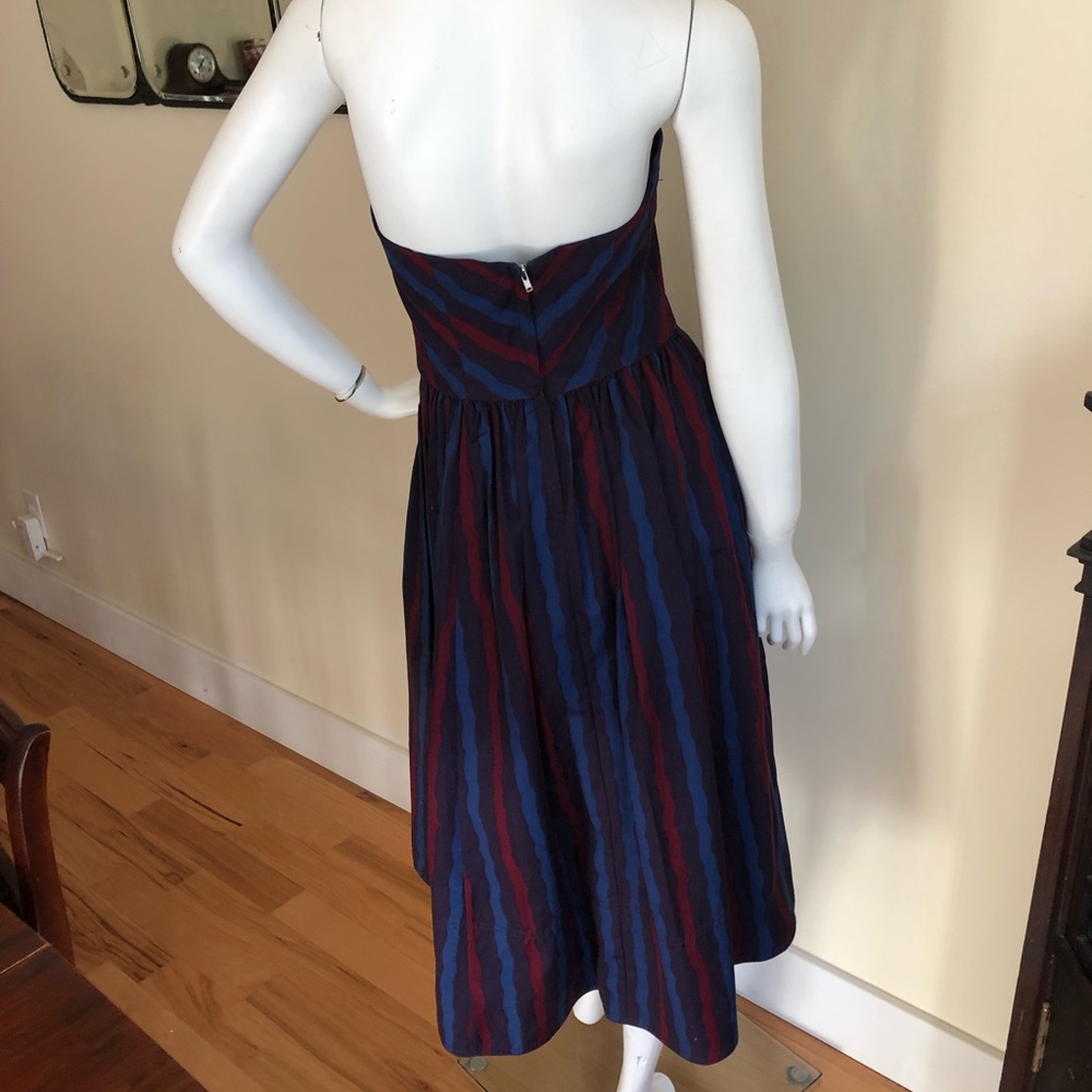 NEW Marc Jacobs Y2K striped midi halter dress - Picture 7 of 9